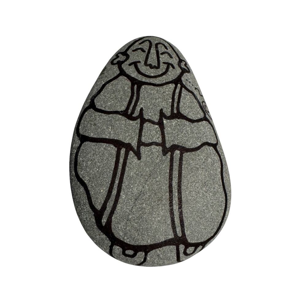 The Laughing Buddha Kindness is Magic Rock Ashland Art Center